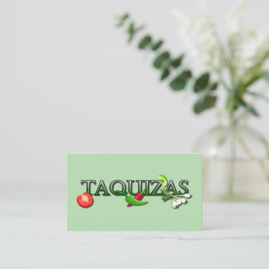Taco's Visitekaartje (Staand voorkant)