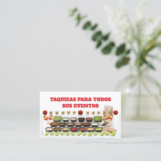 Taco's Visitekaartje (Staand voorkant)