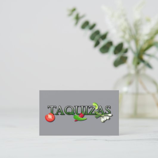 Taco's Visitekaartje (Staand voorkant)