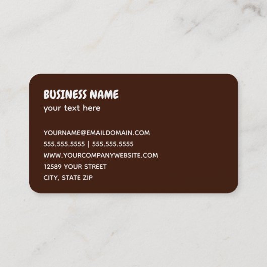 Tacos-Visitekaartje Visitekaartje (Achterkant)