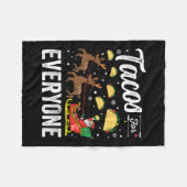 Taco's voor iedereen Kerst Taco Grappig Kerstman Fleece Deken (Voorkant (Horizontaal))