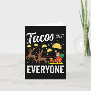 Taco's voor iedereen Kerst Taco Grappig Kerstman Kaart