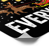 Taco's voor iedereen Kerst Taco Grappig Kerstman Poster (Hoek)