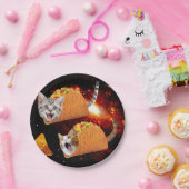 taco's voor katten in de ruimte papieren bordje (Feest)