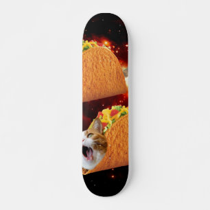 taco's voor katten in de ruimte persoonlijk skateboard