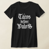 Taco's voor kerels, grappig shirt (Laagn)