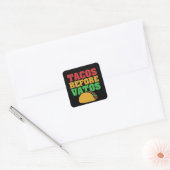 Taco's voor kerels vierkante sticker (Envelop)
