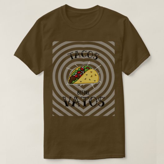 Tacos voor Vatos Grappig TShirt (Design voorkant)