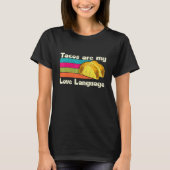 taco's zijn mijn liefdestaal taco dinsdag grafisch t-shirt (Voorkant)