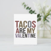 Tacos zijn mijn Valentijn Briefkaart (Staand voorkant)