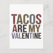 Tacos zijn mijn Valentijn Briefkaart (Voorkant)