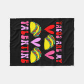 Taco's zijn mijn Valentijn Grappige Valentijnsdag Fleece Deken (Voorkant (Horizontaal))