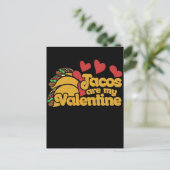 taco's zijn mijn valentijn schattig feestdagenkaart (Staand voorkant)