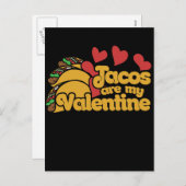 taco's zijn mijn valentijn schattig feestdagenkaart (Voorkant / Achterkant)