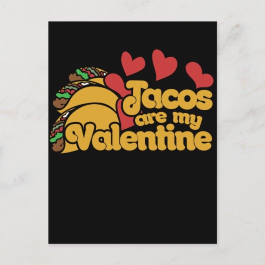 taco's zijn mijn valentijn schattig feestdagenkaart (Voorkant)