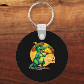 Tacosaurus cinco de mayo feest t-rex hoed sleutelhanger (Voorkant)
