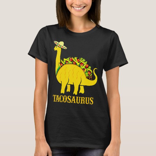 Tacosaurus Cinco De Mayo Funny Taco Dinosaur 3 T-shirt (Voorkant)
