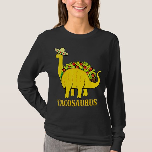 Tacosaurus Cinco De Mayo Funny Taco Dinosaur 3 T-shirt (Voorkant)