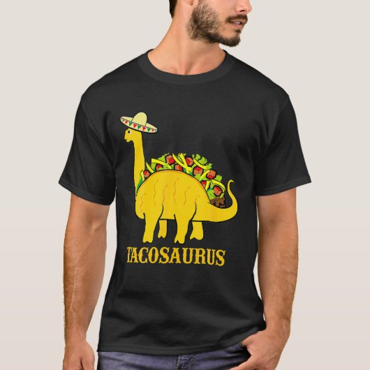Tacosaurus Cinco De Mayo Funny Taco Dinosaur Funny T-shirt (Voorkant)
