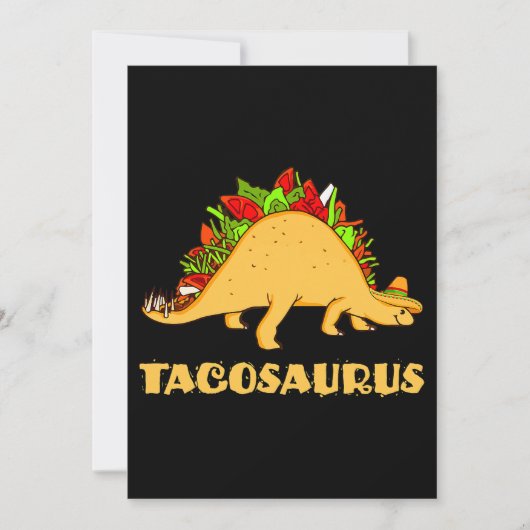 Tacosaurus Cinco de Mayo Funny Taco Dinosaur Kaart (Voorkant)