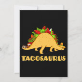 Tacosaurus Cinco de Mayo Funny Taco Dinosaur Kaart (Achterkant)