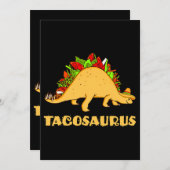 Tacosaurus Cinco de Mayo Funny Taco Dinosaur Kaart (Voorkant / Achterkant)