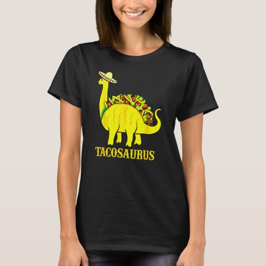 Tacosaurus Cinco De Mayo Shirt Funny Taco Dinosaur (Voorkant)