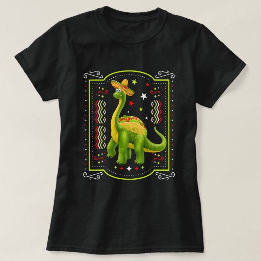 Tacosaurus Cinco De Mayo Shirt Funny Taco Dinosaur (Design voorkant)