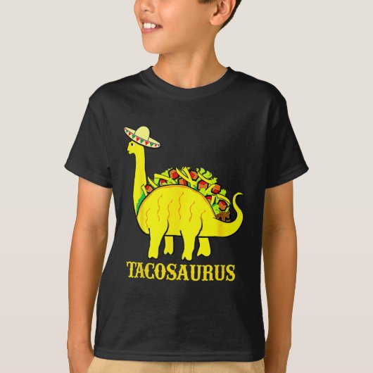 Tacosaurus Cinco De Mayo Shirt Funny Taco Dinosaur (Voorkant)