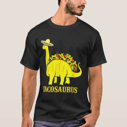 Tacosaurus Cinco De Mayo Shirt Funny Taco Dinosaur (Voorkant)