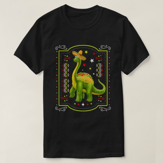 Tacosaurus Cinco De Mayo Shirt Funny Taco Dinosaur (Design voorkant)