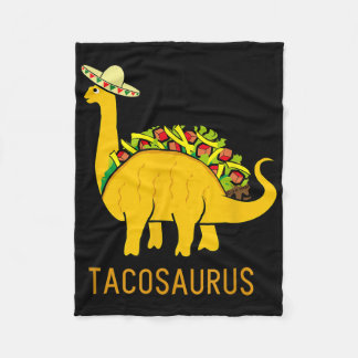 Tacosaurus Cinco De Mayo Shirt Funny Taco Dinosaur Fleece Deken