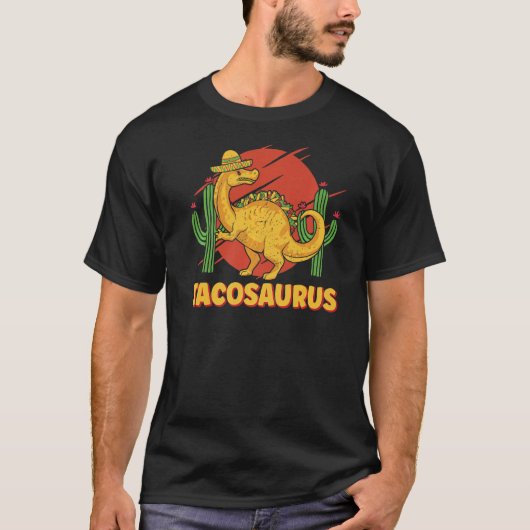 Tacosaurus Cinco De Mayo T-shirt (Voorkant)