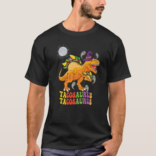 Tacosaurus color Groovy draag heksenspoken uit pet T-shirt (Voorkant)