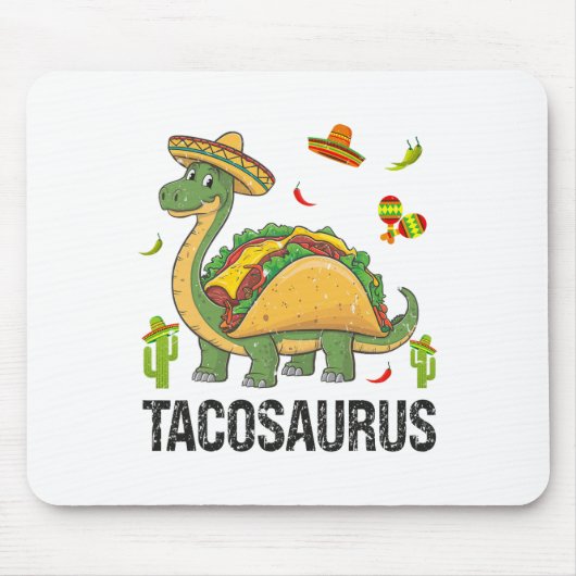 Tacosaurus Dinosaur Taco Rex Funny Cinco de Mayo Muismat (Voorkant)