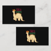 Tacosaurus Funny Cinco de Mayo Taco Dinosaur Lover Visitekaartje (Voorkant / Achterkant)