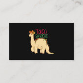 Tacosaurus Funny Cinco de Mayo Taco Dinosaur Lover Visitekaartje (Voorkant)