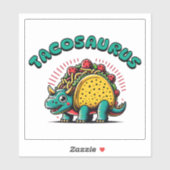 Tacosaurus Grappige Dinosaurus Sticker (Vel)