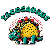 Tacosaurus Grappige Dinosaurus Tri-Blend Shirt