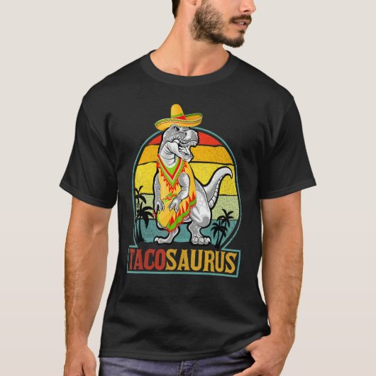 Tacosaurus Rex Cinco De Mayo Toddler Mexican Sombr T-shirt (Voorkant)
