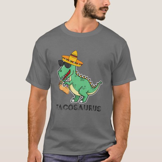 Tacosaurus Rex Dinosaur Taco Kids Cinco De Mayo Pa T-shirt (Voorkant)