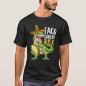 Tacosaurus rex dinosaurus taco mexicaanse partij c t-shirt (Voorkant)