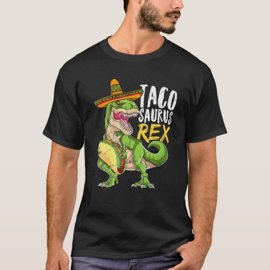 Tacosaurus rex dinosaurus taco mexicaanse partij c t-shirt (Voorkant)