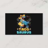 Tacosaurus Shirt Kind Taco Cinco de Mayo Kind Dino Visitekaartje (Achterkant)