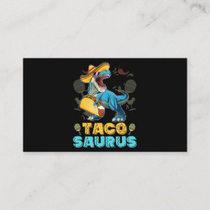 Tacosaurus Shirt Kind Taco Cinco de Mayo Kind Dino Visitekaartje