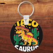 Tacosaurus t-rex taco dinosaurus sleutelhanger (Voorkant)