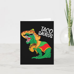 Tacosaurus Taco Dino Trex Cinco de Mayo Kinder Tod Kaart