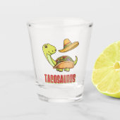 Tacosaurus Taco Dinosaur Cinco De Mayo Shot Glas (Voorkant)