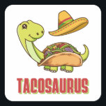 Tacosaurus Taco Dinosaur Cinco De Mayo Vierkante Sticker<br><div class="desc">Tacosaurus Taco Dinosaur Cinco de Mayo Mexican Family Matching Design Gift Square Sticker Classic Collectie.</div>