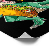 Tacosaurus Taco Dinosaur T Rex Funny Cinco De Mayo Poster (Hoek)